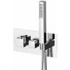 Sapho Sapho, LATUS podomietková sprchová termostatická batéria vrátane ručnej sprchy, 2 výstupy, chrómová, 1102-45