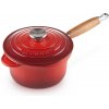 Le Creuset - Liatinový hrniec okrúhly s pokrievkou a drevenou rúčkou 18cm/1,8 l červený