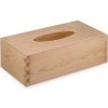 ČistéDrevo Drevená krabička na vreckovky s výsuvným dnom