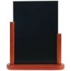 Securit tabuľa s polovičným rámom 320 x 270 mm mahagónová