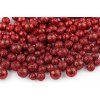 Polystyrénové guličky s glitrami mix 3 veľkostí - červená