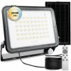 Solárne LED halogénové reflektory 200W Záhradná lampa 4000K IP65 PIR senzor pohybu + diaľkové ovládanie FULGOR LUMILED