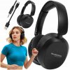 BEZDRÔTOVÉ SLÚCHADLÁ NA UŠI BLUETOOTH 5.4 STEREO BASS ČIERNE