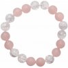 Nefertitis Krištáľ pukanie náramok extra s ruženínom NF6912 - obvod 16 až 22 cm