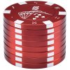 Drvička Champ High® Poker chips trojdielna ø42 mm Farba: Červená