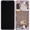 LCD Displej + Dotykové sklo + Rám Samsung Galaxy S21 5G G991 Phantom PINK farba - Originál