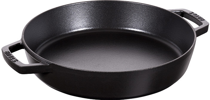 Staub Servírovacia liatinová panvica čierna 26 cm