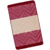 Kvalitex Kúpeľňová predložka 60x100cm chevron burgundy