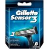 Náhradné hlavice Sensor3 Gillette 8 ks