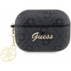 Guess 4G Script Charms PC/PU puzdro pre Airpods Pro 2, čierne 57983112461
