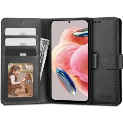 Púzdro Tech-Protect Wallet knižkové na Xiaomi Redmi Note 12 4G, čierne