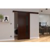 Nábytek PEGAS s.r.o. Posuvné dveře na stěnu GELA 86 Wenge+Black Lacobel