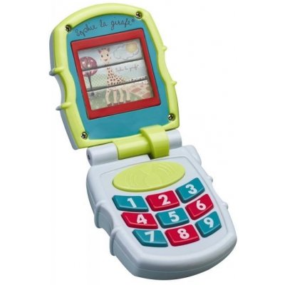 Vulli Interaktivní hračka Hrající telefon žirafa Sophie zelený/modrý HRALS4164B
