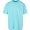 BUILD YOUR BRAND BY 102 / Pánske oversize tričko z ťažkej bavlny - beryl blue XXL