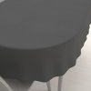Biante Dekoračný oválny obrus BKU-119 Antracitovo sivý 140x180 cm
