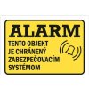 Tabuľka alarm, zabezpečený objekt 20 ks veľkoobchod