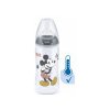 Nuk na učenie Disney Mickey s kontrolou teploty červená 300 ml