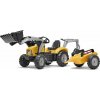 Falk FALK - Šlapací traktor SuperBuilder s nakladačem, rypadlem a vlečkou