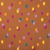 Strima French Terry Brushed Print - confetti, karamelová