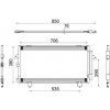 MAHLE Kondenzátor, klimatizace BEHR AC 796 000S