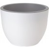Kvetináč plast biely, sivý Form-Plastic 29,5 cm x 29,5 x 22 cm