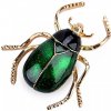 Brošňa chrobák - 1 ks 2 zelená