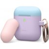 Elago Airpods Silicone Duo Hang Case - Lavender/Pink, Pastel Blue EAPDH-LV-PBLPK