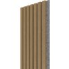 Wall Concept akustický panel Dub eterna, sivý filc + MDF, 2750 x 285 x 21 mm 0,78m²
