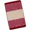Bellatex Kúpeľňová predložka Bany Chevron burgundy, 60 x 100 cm