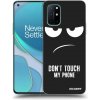 Picasee silikónový čierny obal pre OnePlus 8T - Nesiahajte mi na telefón