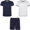 Roly Futbalový set 2 dresy + šortky Racing, tmavo modrá / biela, veľkosť 4XS