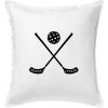Florbalové hokejky - Vankúš 50x50 - 50x50 - Vrátane výplne ( Biela )