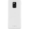 FIXED Zen 10 powerbank s LCD displejom a PD výstupom 20W, 10000 mAh, biela FIXZEN-10-WH