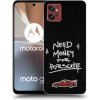 Picasee silikónový čierny obal pre Motorola Moto G32 - Dark Racer