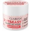 Claresa Soft&Easy Mermaid Pink 12 g – stavebný gél na nechty ružový s perleťou, samonivelačný