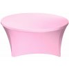 TENTino Elastický obrus STANDARD na okrúhly stôl 152 cm Farba obrusu: SVETLORUŽOVÁ / PINK