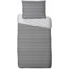 Profod Bavlnené obliečky Prúžky sivá, 140 x 200 cm, 70 x 90 cm