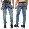CIPO & BAXX nohavice pánske CD795 L:32 jeans džíny moto 40 jeans