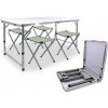 Aldotrade Kempingový skladací set, stôl + 4 kreslá, 120 x 60 x 70 cm