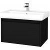 Dreja Kúpeľňová skrinka BONO SZZ 70 (umývadlo Q) - N03 Graphite / Úchytka T33 / N03 Graphite