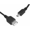 Zásuvka USB kábla A - mini USB 5kolíková zástrčka.