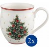 Villeroy & Boch Toy´s Delight sada 2 hrnčekov vianočný stromček 340 ml
