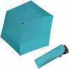 Doppler Mini slim Carbonsteel 27 dámsky plochý skladací dáždnik tyrskysová