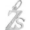 Argento Strieborný prívesok písmeno Zs 82853