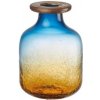 Nízka sklenená váza Jantarblue 17x25 cm