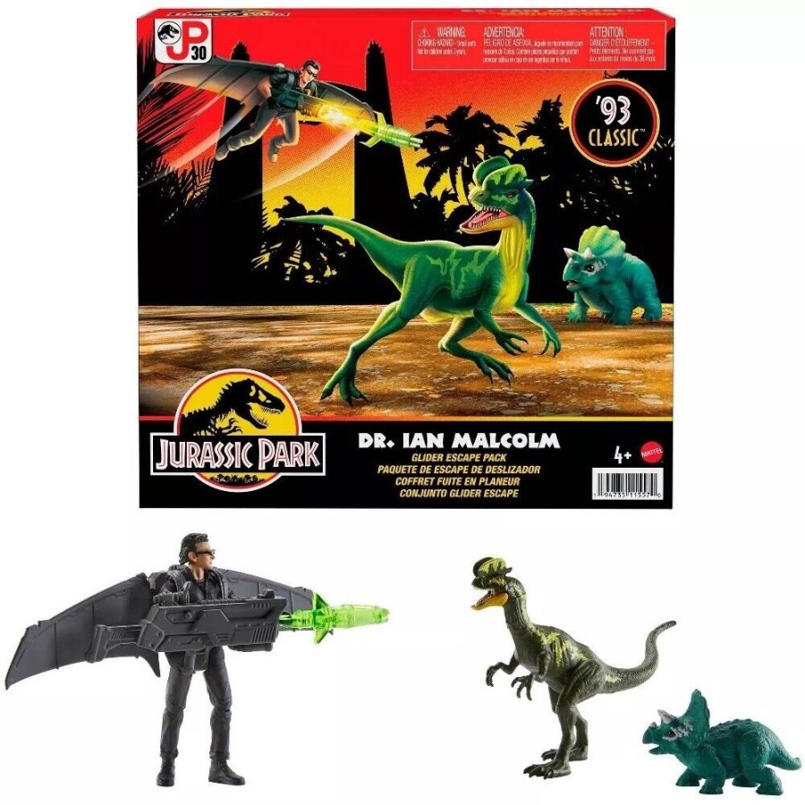 Mattel Jurassic World IAN MALCOLM s dinosaury a doplňky