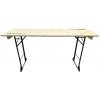 TENTino Skladací barový stôl 220x70 cm (výška 110 cm) Farba barového pivného stola: SVĚTLÝ