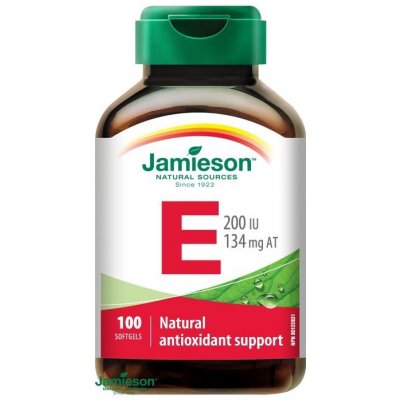 Jamieson Vitamín E 200 IU 100 kapsúl