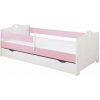 Detská posteľ EMMA, so zásuvkou, ružová