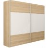 Kondela Skriňa s posúvacími dverami, dub sonoma/biela, GABRIELA NEW